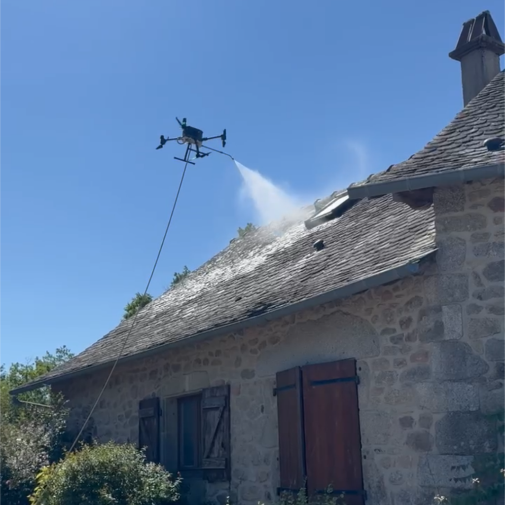 pulvérisation par drone